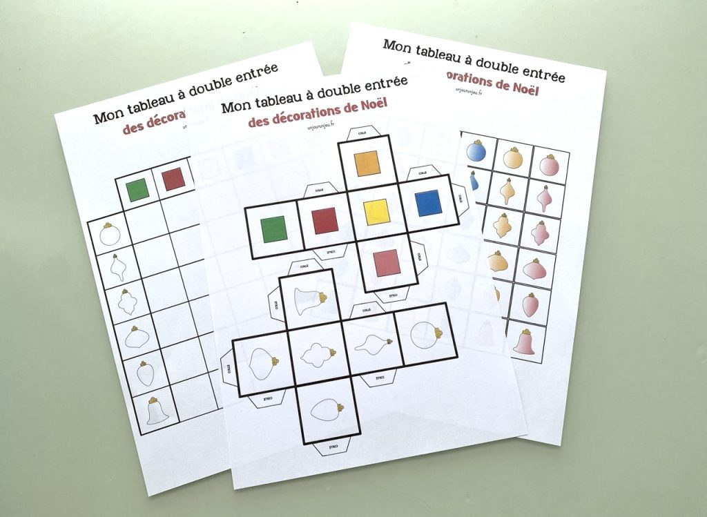 Mon tableau à double entrée de Noël - 1