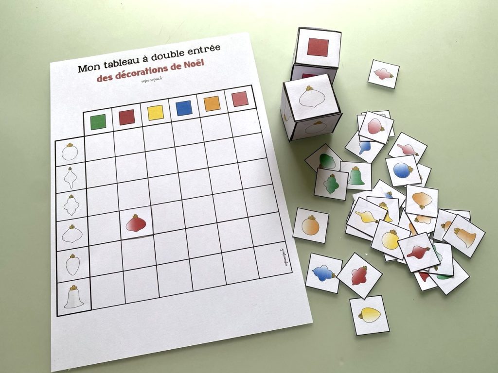 Mon tableau à double entrée de Noël - 2