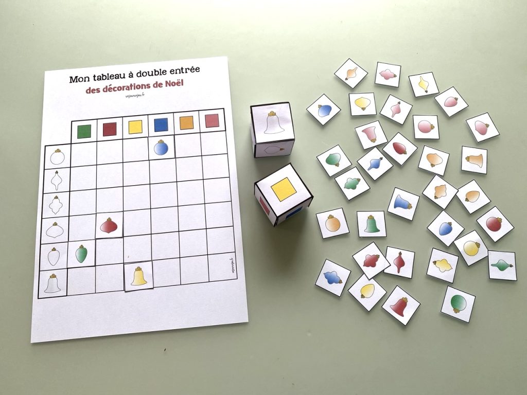 Mon tableau à double entrée de Noël - 3
