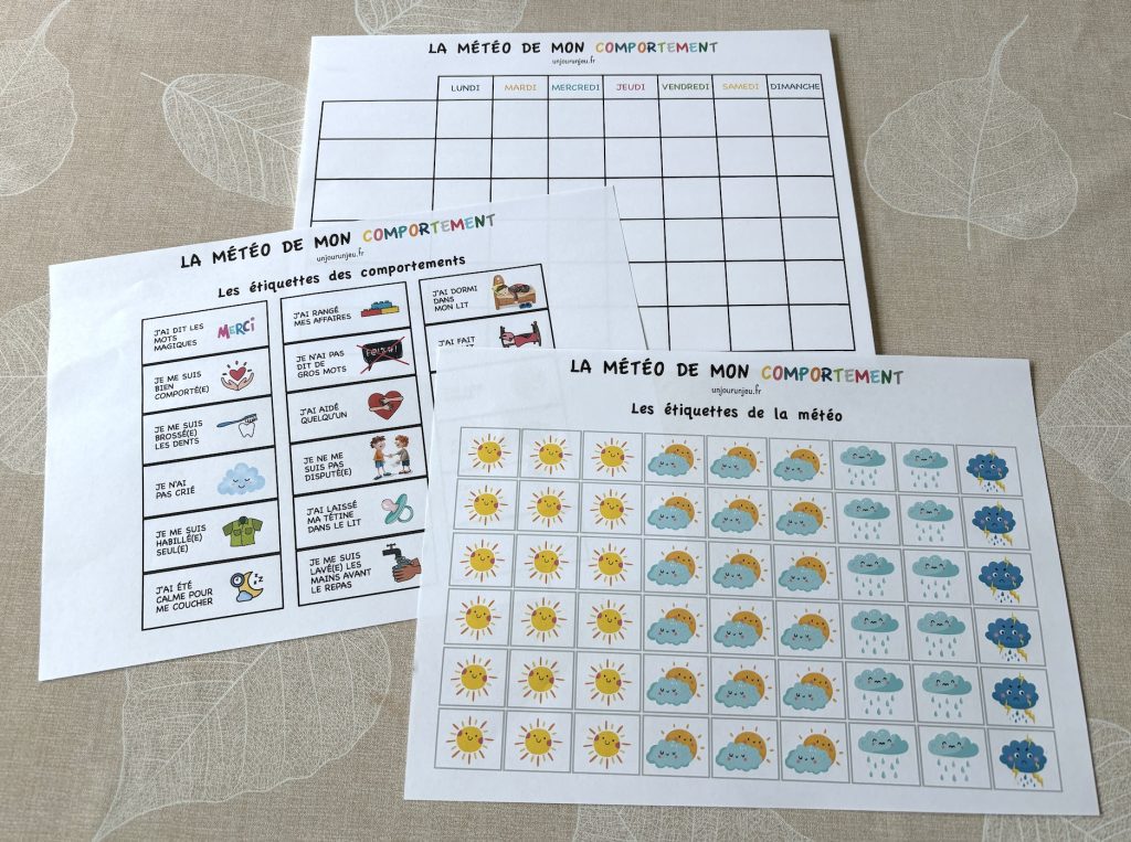 La météo de mon comportement - 1