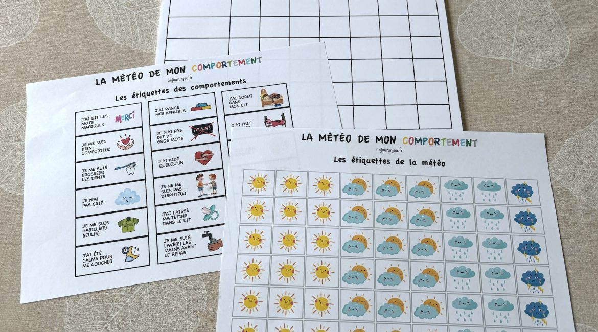 La météo de mon comportement - 1