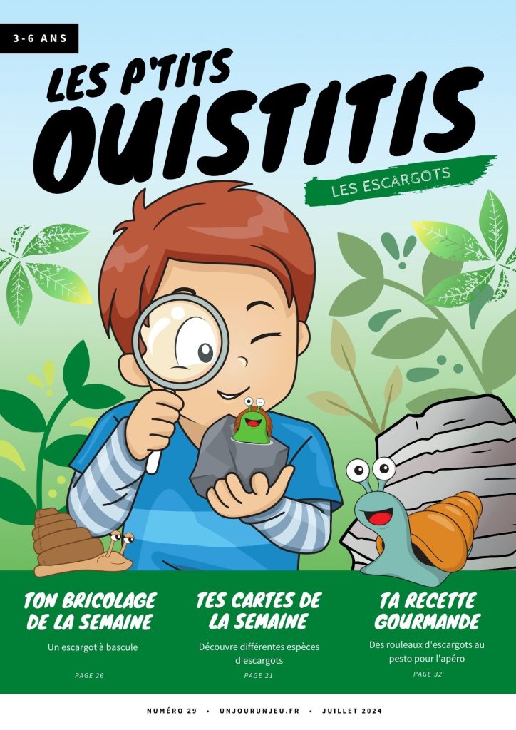 Les P'tits Ouistitis observent les escargots