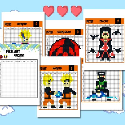 Pixel art Naruto : 12 modèles à réaliser