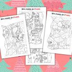 Mon puzzle de l'Avent à colorier