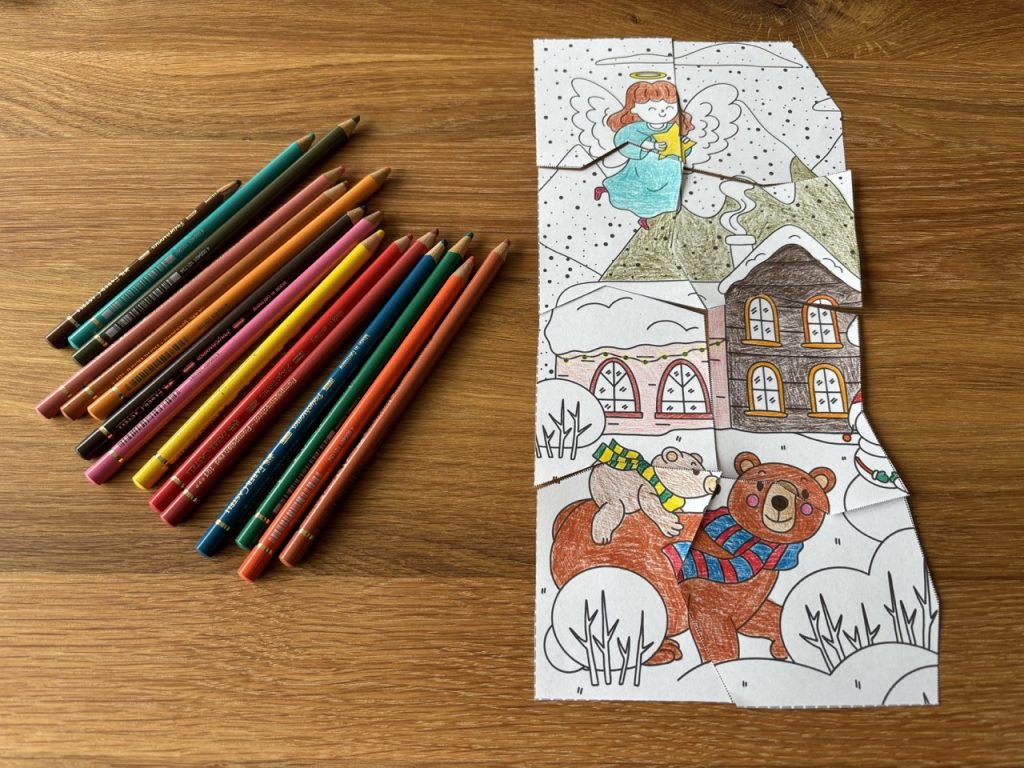 Mon joli puzzle de l&rsquo;Avent à colorier