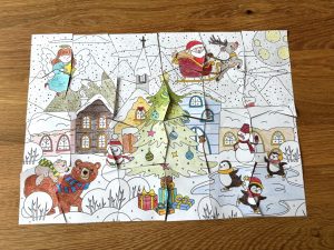 Mon joli puzzle de l’Avent à colorier