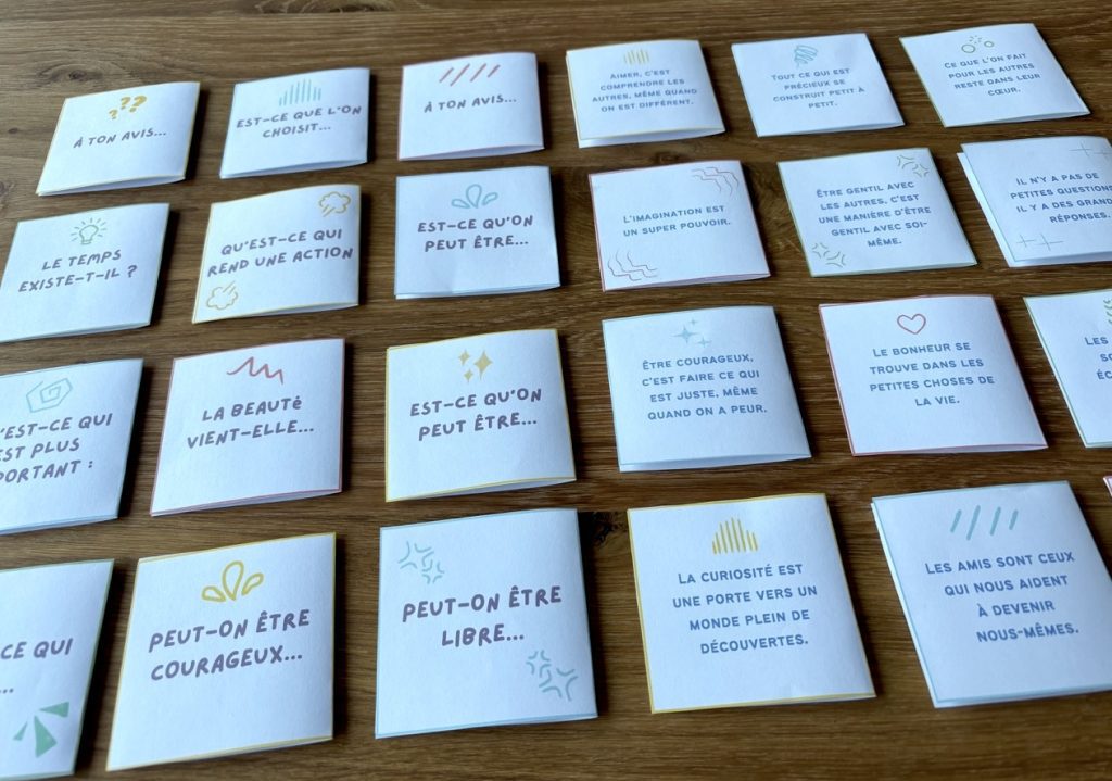 Mes petites pensées philosophiques - cartes à télécharger