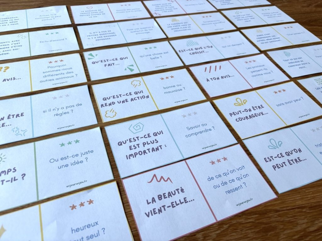 Mes petites pensées philosophiques - cartes à télécharger