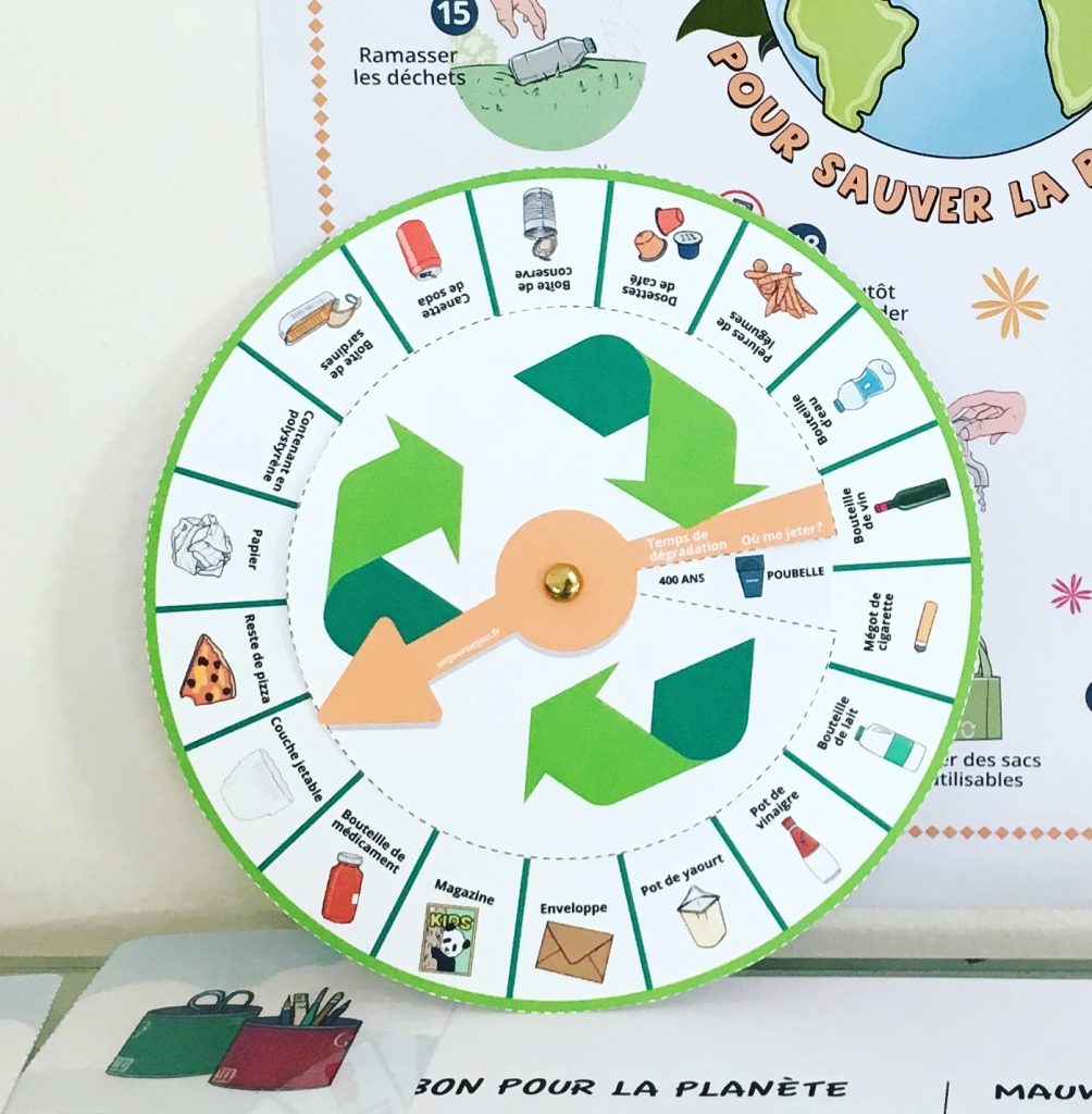 Ma roue pour trier les déchets