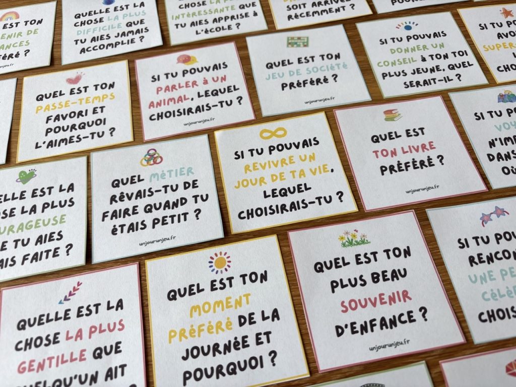 Cartes de conversation familiale