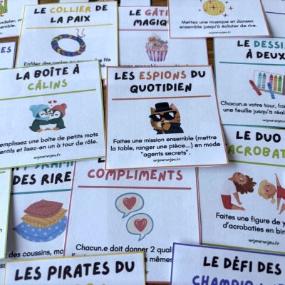 Mes cartes de missions coopératives - mission fratrie