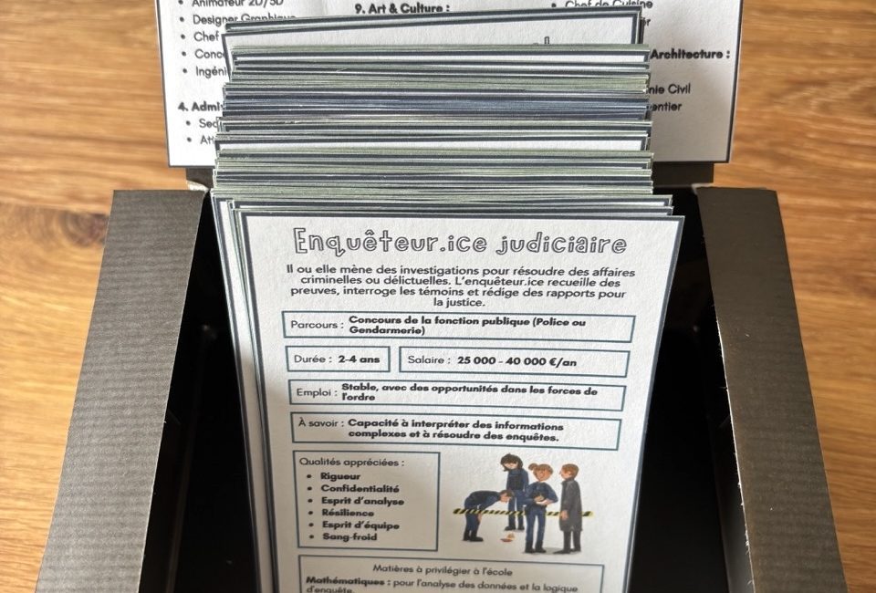 Mes fiches métiers à imprimer