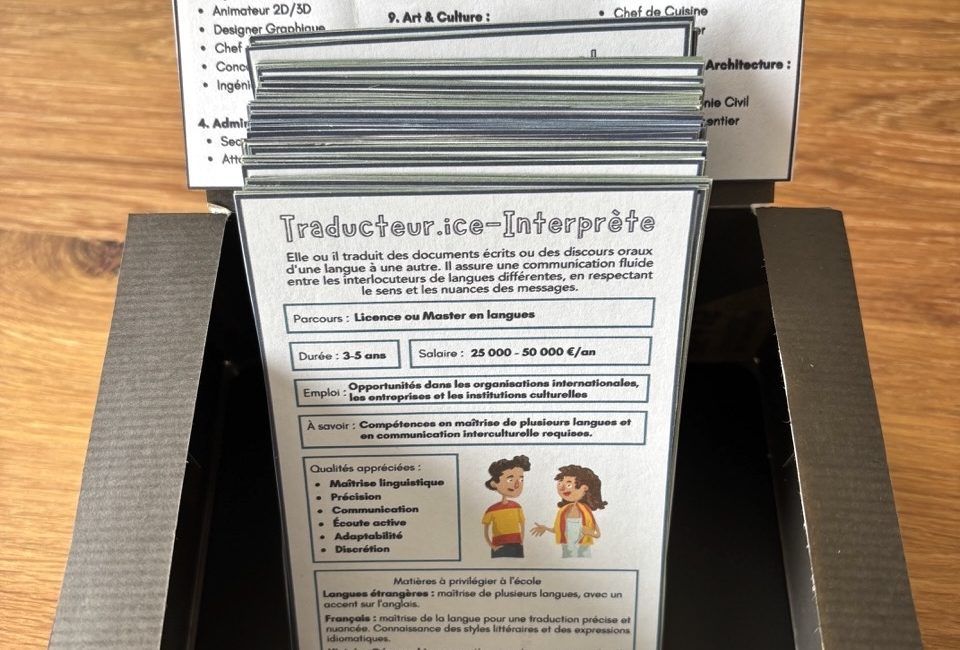 Mes fiches métiers à imprimer