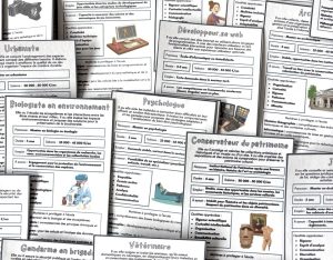 Fiches Métiers pour collégiens et lycéens