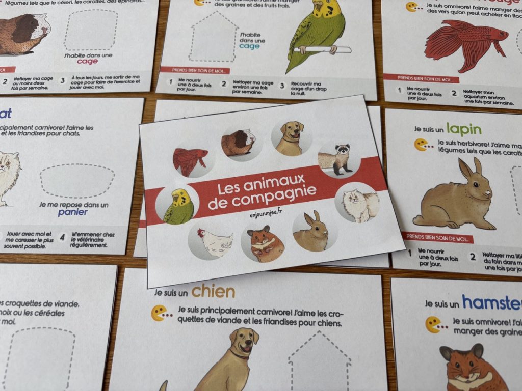 Mon livret à compléter sur les animaux de compagnie