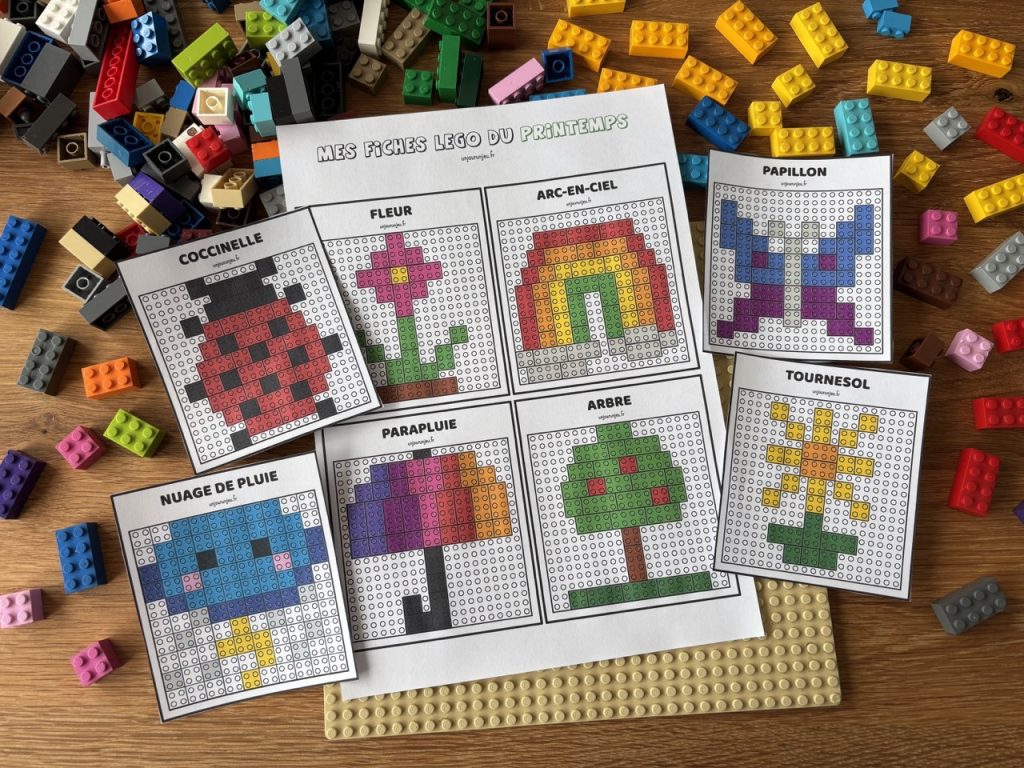 Fiches Lego Printemps