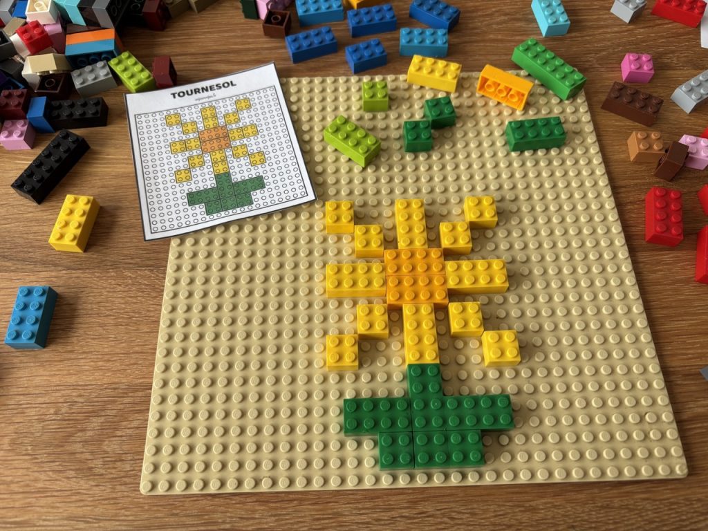 Fiches Lego Printemps Tournesol
