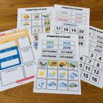 Calendrier à compléter - apprendre la date