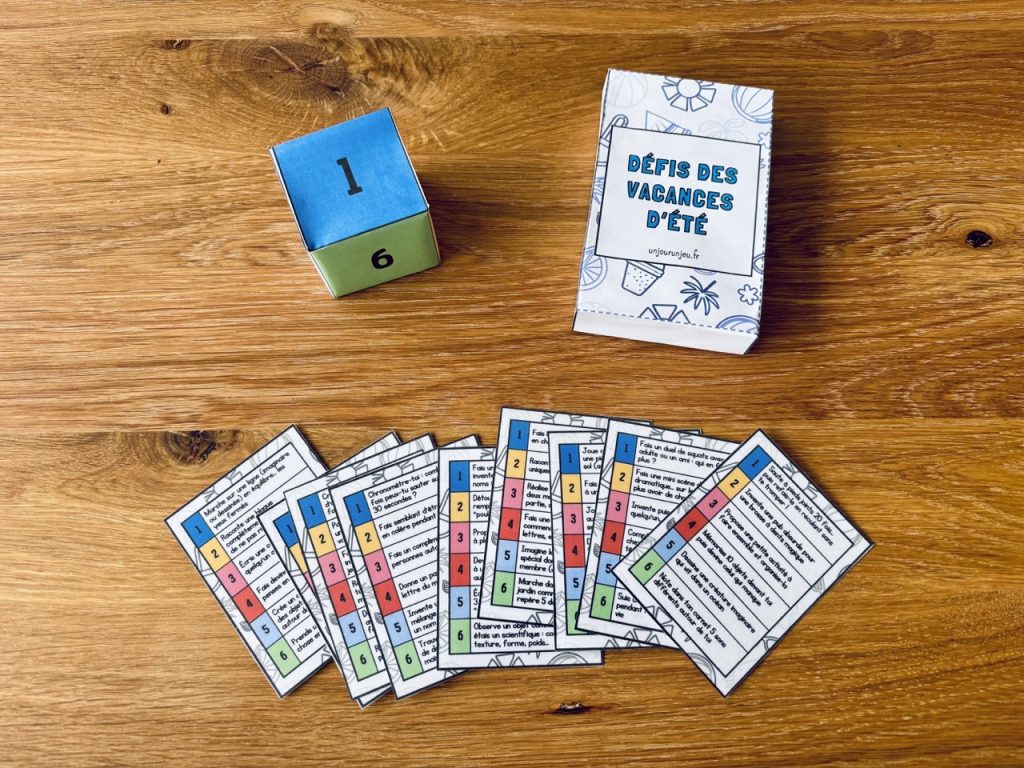 Mon jeu des défis de l'été