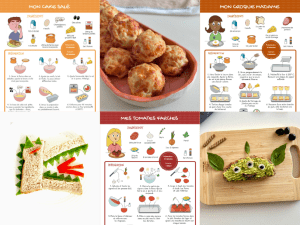 Nos recettes salées illustrées pour les enfants