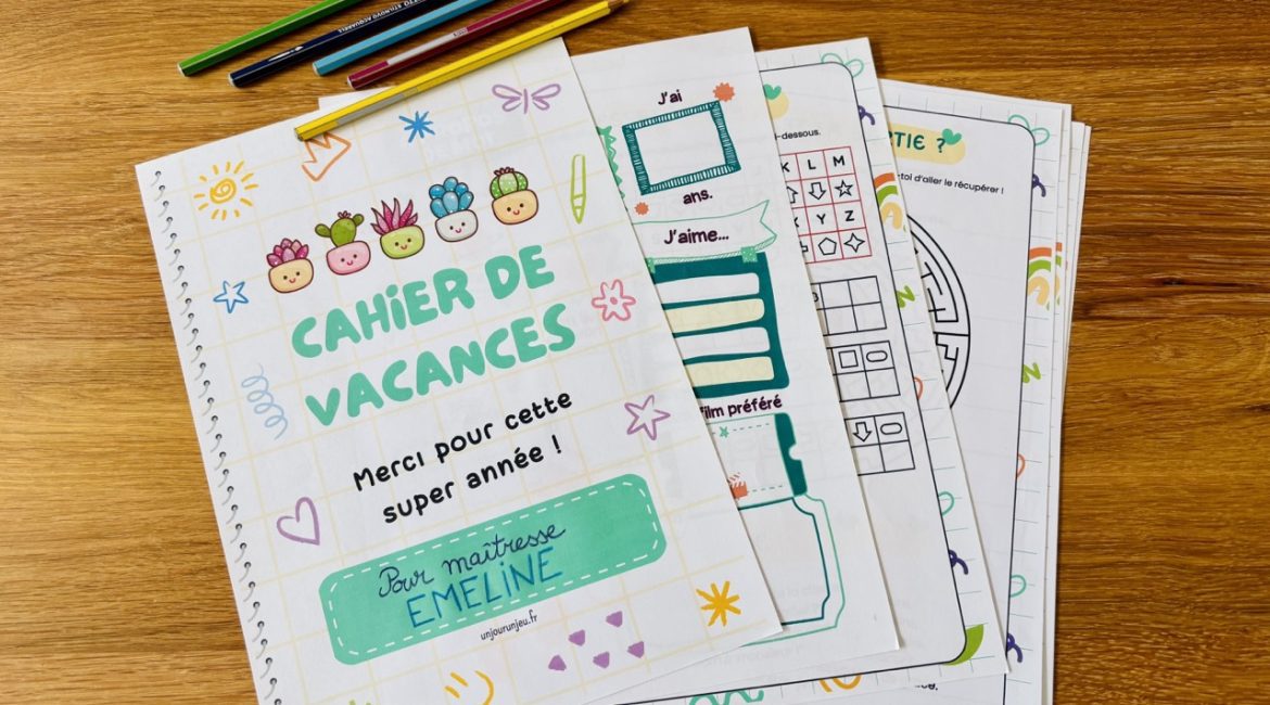 Cadeau enseignants : cahier de vacances