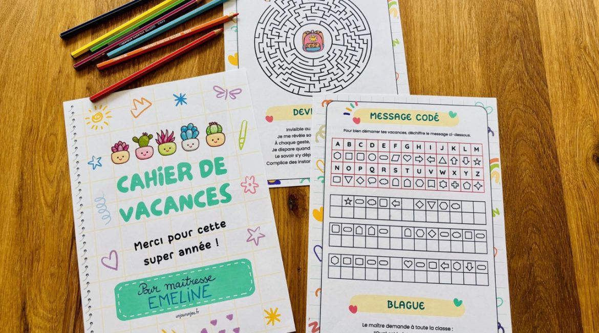 Cahier de vacances pour les enseignants