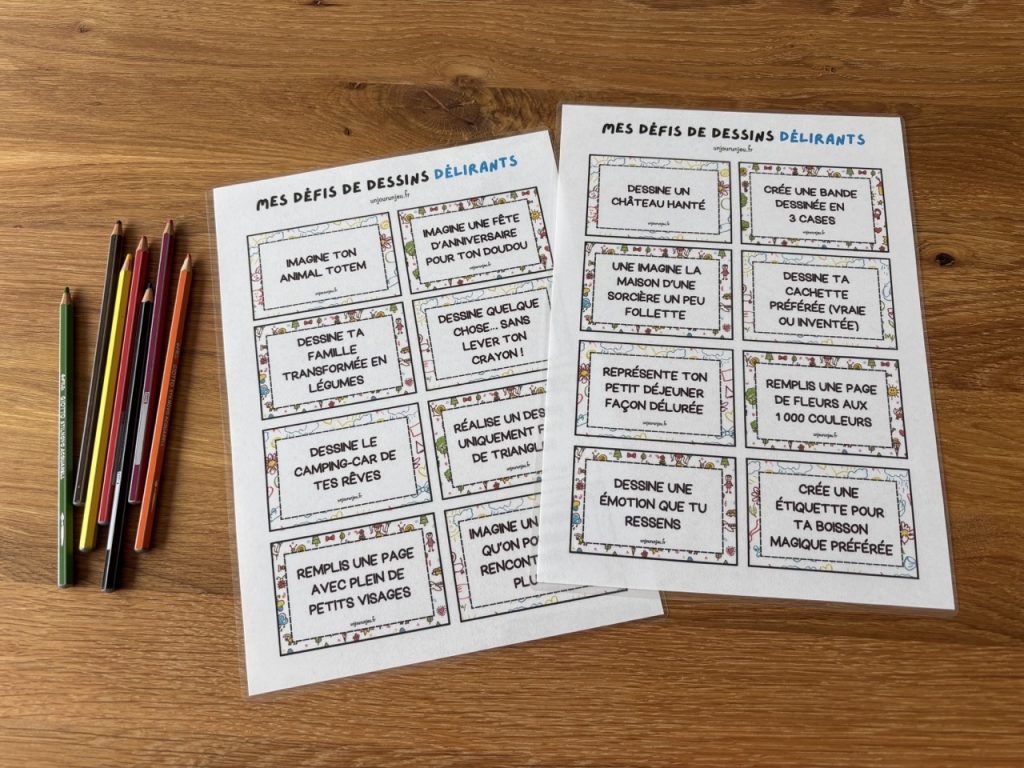 32 défis de dessins délirants pour les journées sans idée