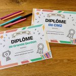 Diplômes fin d'année scolaire