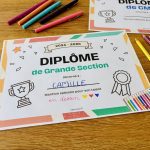 Diplômes fin d'année scolaire pour féliciter les élèves