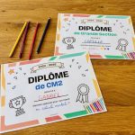 Diplômes fin d'année scolaire