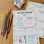 Fiche Souvenir de fin d’année : un petit rituel plein de tendresse