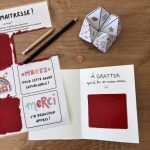 Carte surprise à gratter pour dire merci aux enseignants