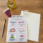 Carte surprise à gratter pour dire merci aux enseignants