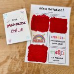 Carte surprise à gratter pour dire merci aux enseignants