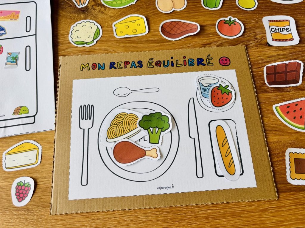 Remplis ton frigo et compose un repas équilibré !