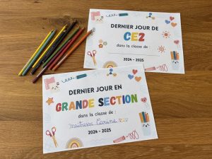 Nos affiches pour marquer le dernier jour d’école !