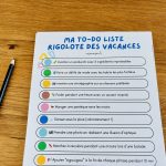 To-do liste des vacances