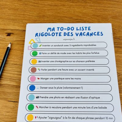 To-do liste des vacances