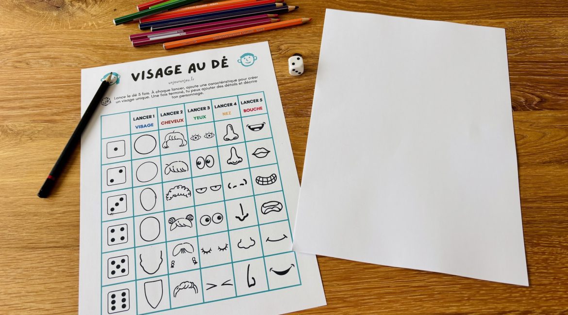 Visage au dé