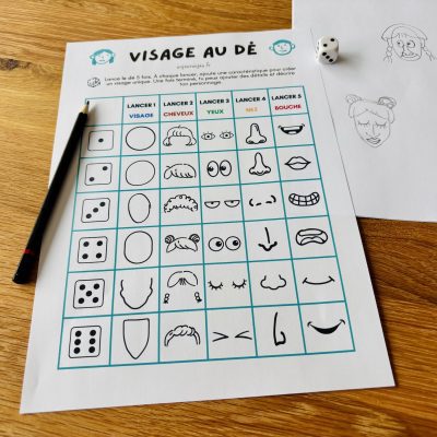 Visage au dé : un jeu créatif et drôle !