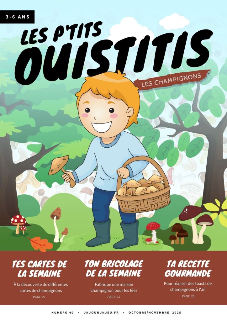 Les P'tits Ouistitis récoltent des champignons
