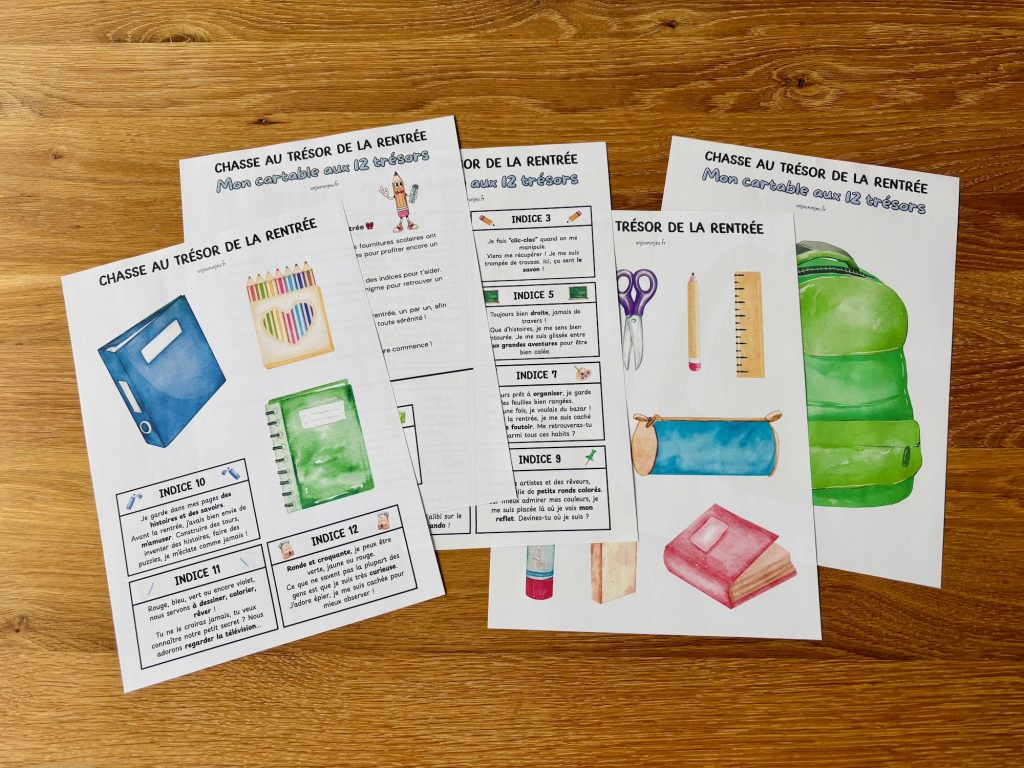Chasse au trésor de la rentrée