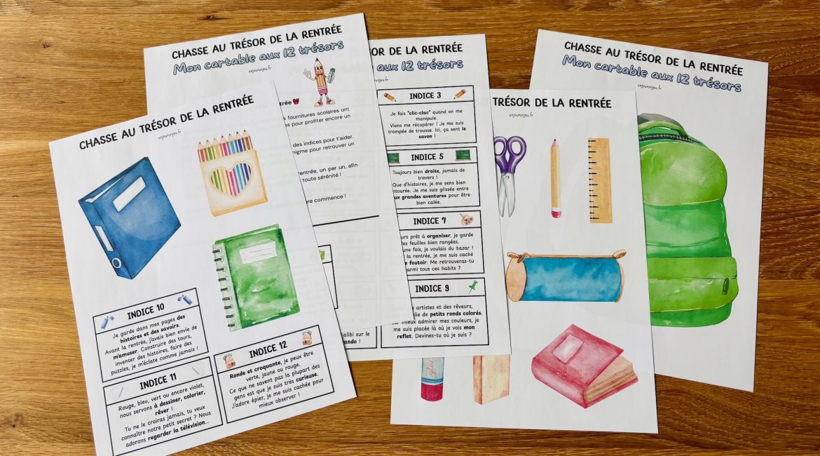 Chasse au trésor de la rentrée