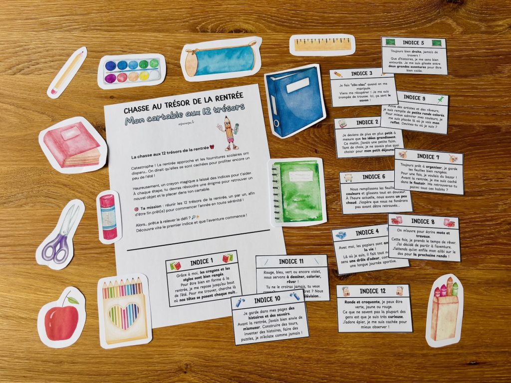 Chasse au trésor de la rentrée