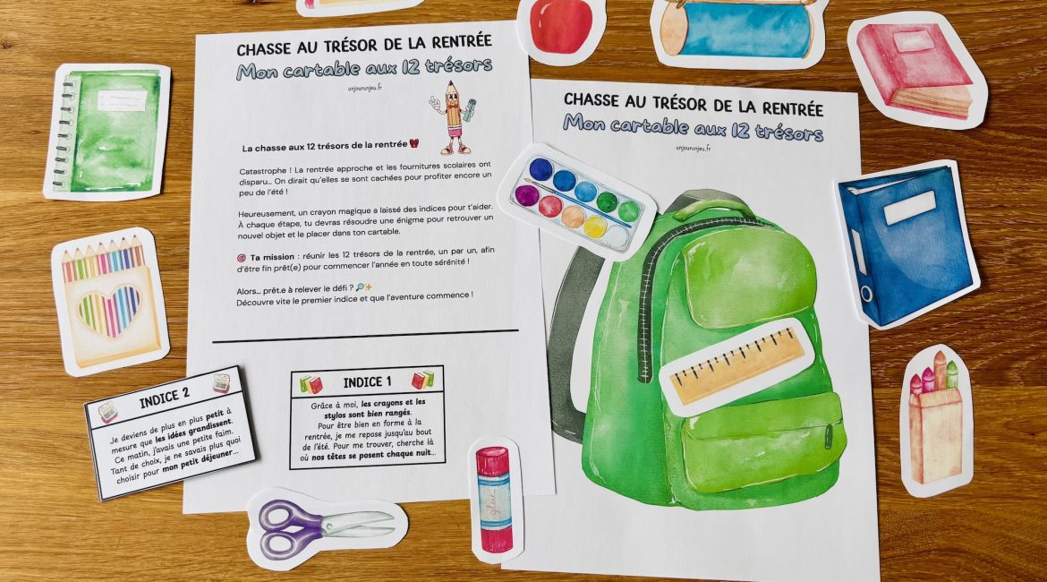 Chasse aux petits trésors de la rentrée