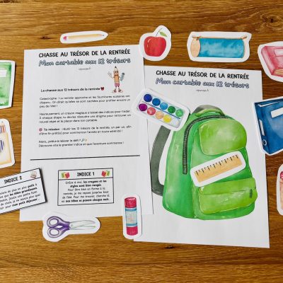 Chasse aux petits trésors de la rentrée