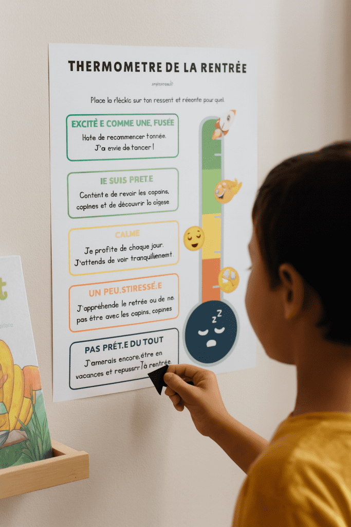 Enfant thermomètre rentrée unjourunjeu