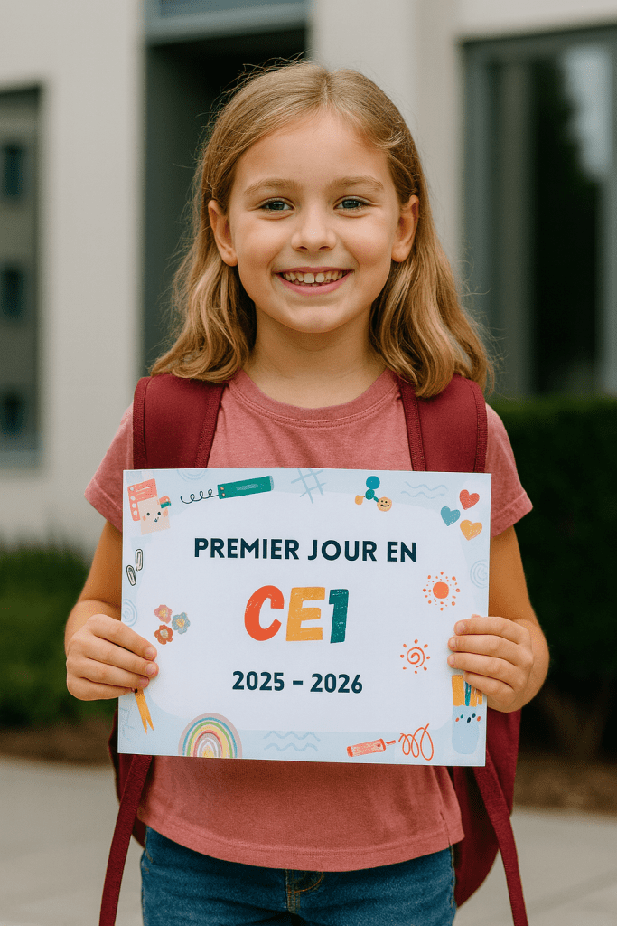 Affiche Premier jour d'école