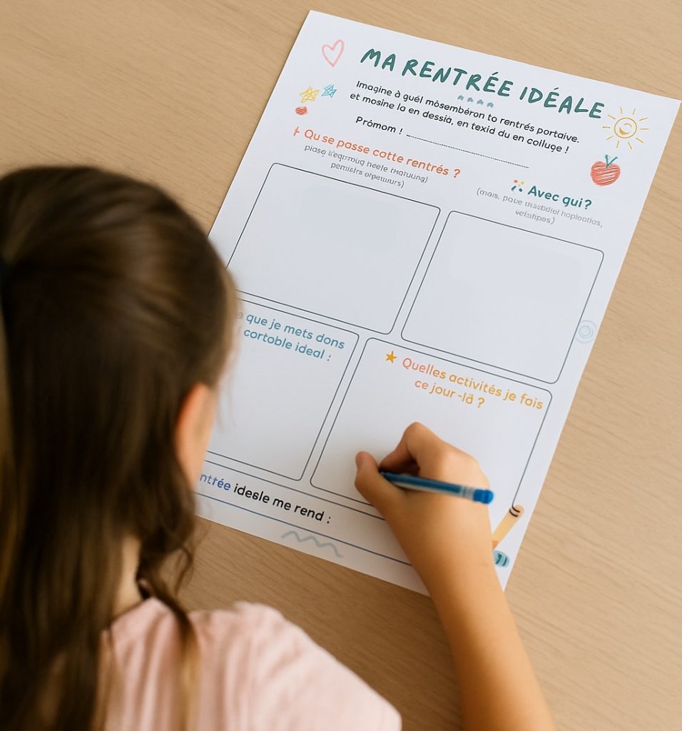 Ma rentrée idéale : une activité créative pour imaginer sa reprise parfaite