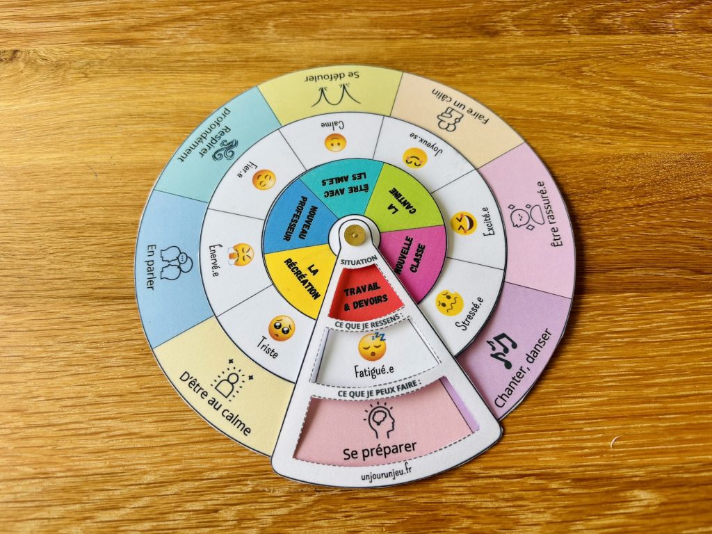 Roue des émotions de la rentrée
